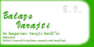 balazs varajti business card